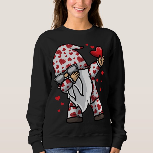 Sudadera Gnomes día de San Valentín Jugado Y El Regalo De A (Anverso)