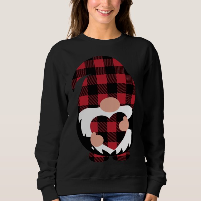 Sudadera Gnomes El día de San Valentín Love Leopard Buffalo (Anverso)