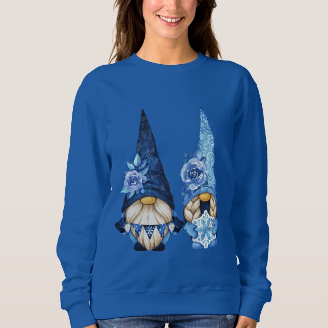 Sudadera Gnomes florales de invierno (Anverso)