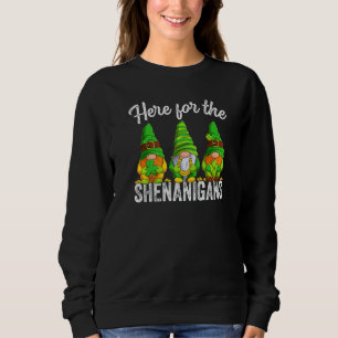 Sudadera Gnomes Irish St Patricks Day Aquí Para El Shenan