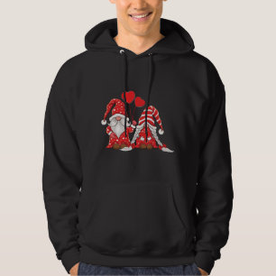 Sudadera Gnomes pareja Holding Hearts Patrón de amor Valent