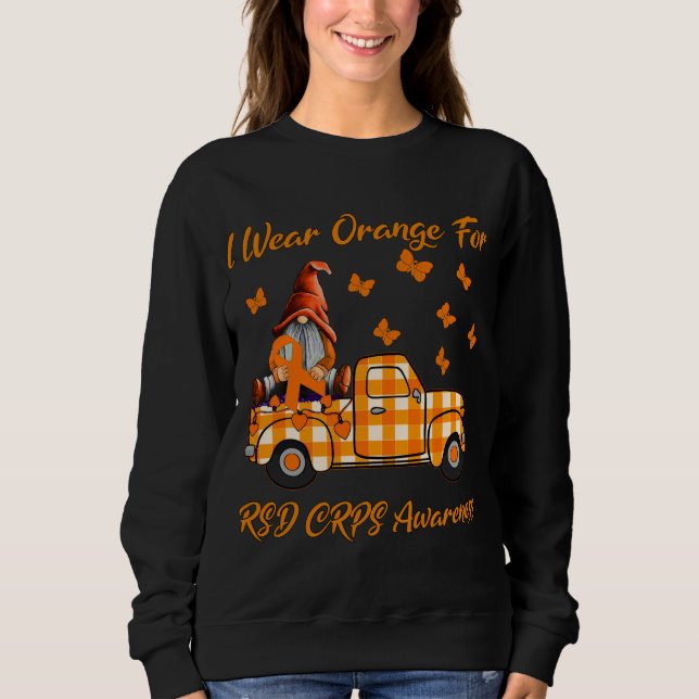 Sudadera Gnomes Que Uso Naranja Para La Conciencia De RSD C (Anverso)