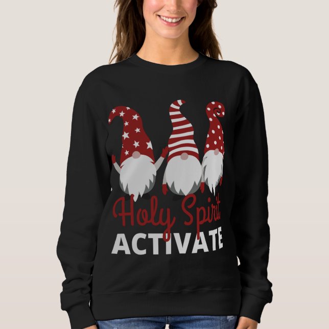 Sudadera Gnomes XMAS Espíritu Santo activado - Gracioso Cri (Anverso)