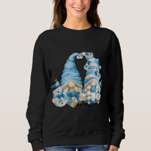 Sudadera Gnomitas De Amante De Invierno Para Mujeres Con S