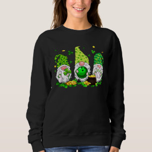 Sudadera Gnomo Bonito Bolos Día de San Patricio Trébol