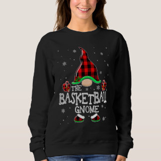 Sudadera Gnomo de Baloncesto Cuadros de Búfalo Familia Comb