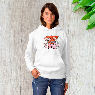 Sudadera Gnomo de dibujos animados divertidos montando un c