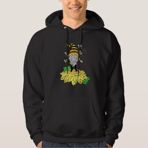 Sudadera Gnomo de girasol con abeja  Gnomo hippie para flor