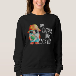 Sudadera Gnomo de Playa Sin Galletas Navidad Tropical Veran