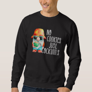 Sudadera Gnomo de Playa Sin Galletas Navidad Tropical Veran