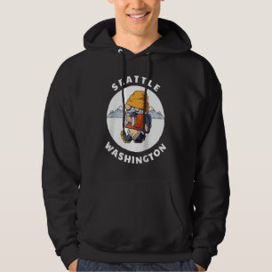 Sudadera Gnomo de Seattle Washington Montañas Senderismo WA