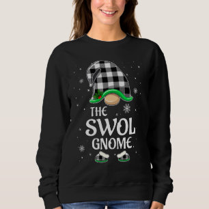 Sudadera Gnomo Fuerte Cuadros de Búfalo Navidad Familia Com