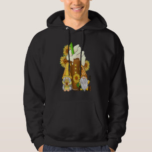Sudadera Gnomo Girasol Retro Hippies Gnome Floral Hombres M