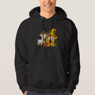Sudadera Gnomo Lindo y Cabra Girasol Gnomo Cabra Granjero