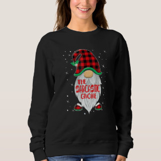 Sudadera Gnomo sarcástico de Navidad para grupo familiar a 