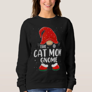 Sudadera Gnomos de mamá de gato a cuadros búfalo Familia Na