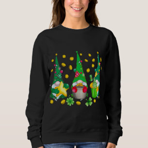 Sudadera Gnomos divertidos del día de San Patricio irlandés