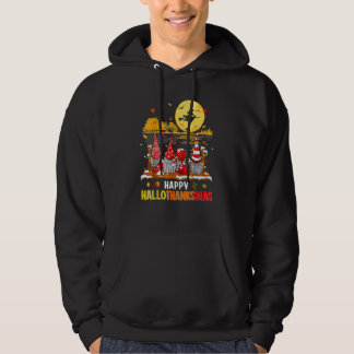 Sudadera Gnomos Feliz Hallothanksmas Halloween Día de Acció