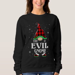Sudadera Gnomos Malvados de Plaid de Búfalo Familia Combina