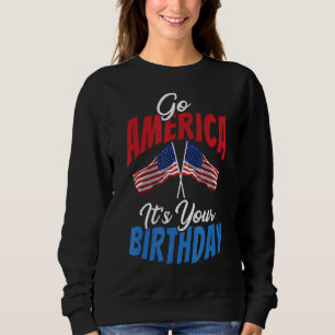Sudadera Go America's Your Birthday Independencia De Estado