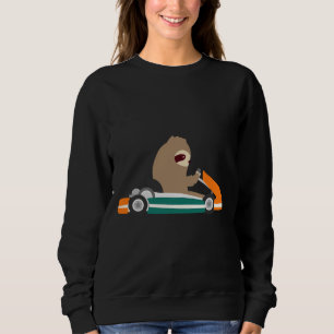 Sudadera Go Kart Sloth Carreras Car Sloth