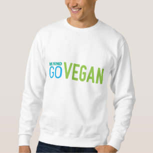 Sudadera go vegan Mens white