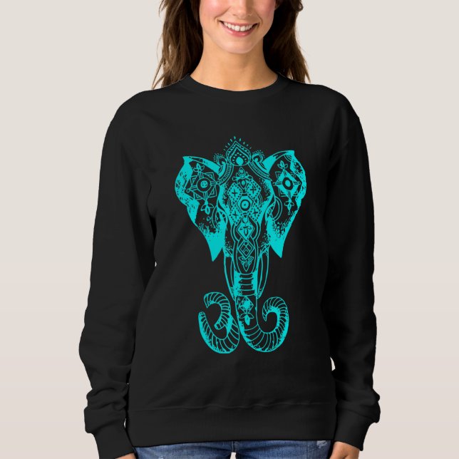 Sudadera GoA Elephant - Psychedelic Trance - OM Psytrance (Anverso)
