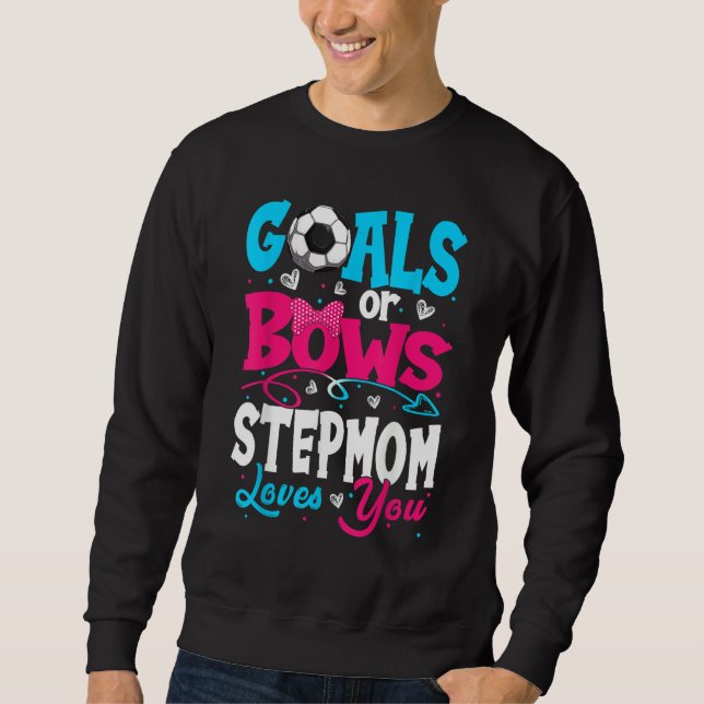 Sudadera Goals Or Bow Keeper Of Gender Stepmom Loves You Re (Anverso)