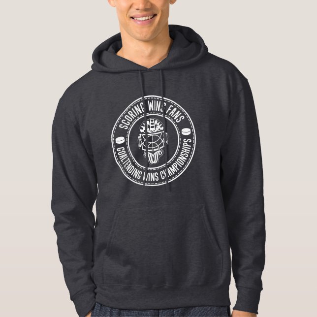 Sudadera Goaltending Gana Campeonato de Hockey Hoodie (Anverso)