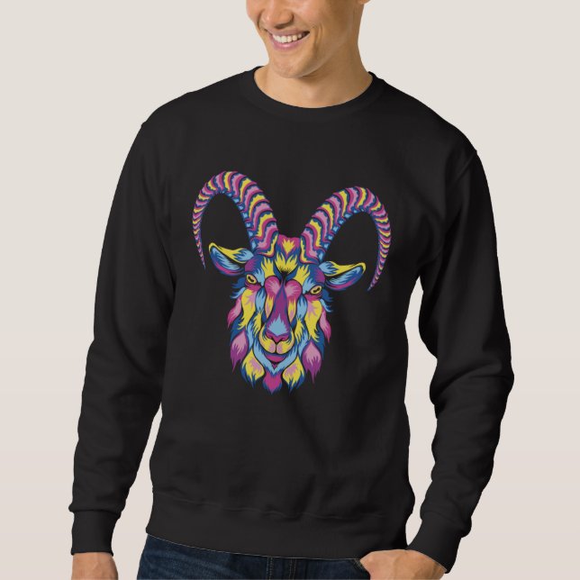Sudadera Goat Animals capricorn lamb (Anverso)