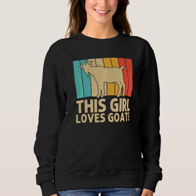 Sudadera Goat For Girls Kids Women Goat Whisperer (Anverso)