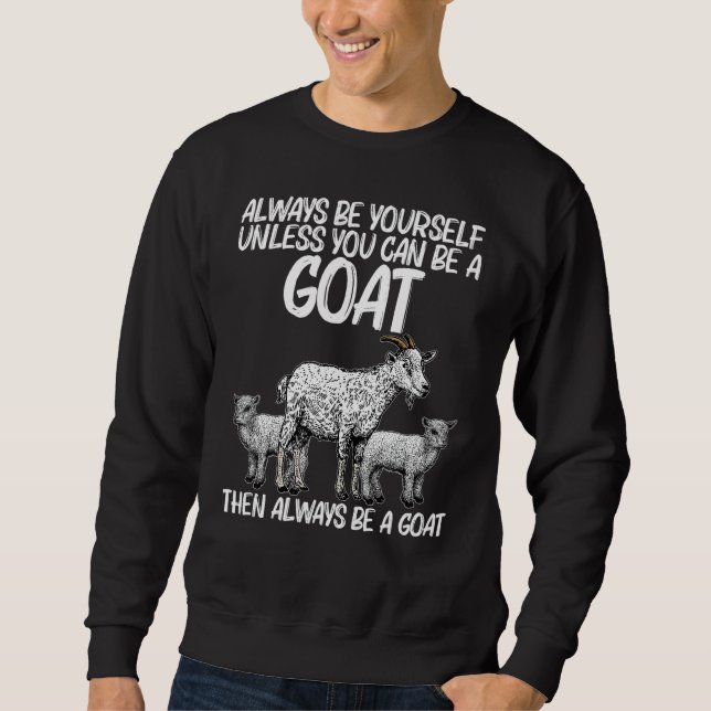 Sudadera Goat For Men Women Boys Girls Goat   (Anverso)