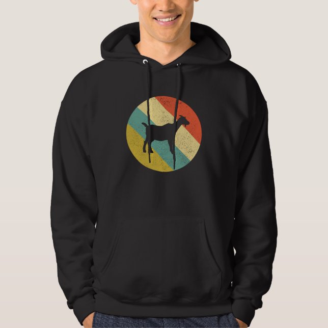 Sudadera Goat  Goat Silhouette Goat Mom Goat Dad Farm Anima (Anverso)