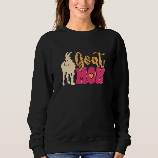 Sudadera Goat Mom Farmer Farm Animal (Anverso)
