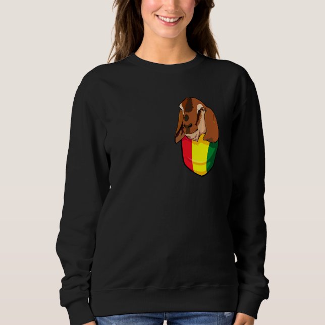 Sudadera Goat Pocket Junetdecimo Cute Melanin Orgullo Afric (Anverso)