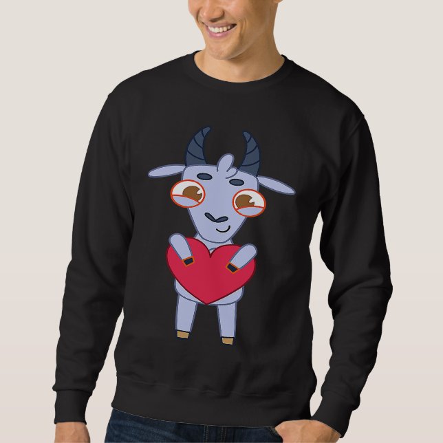 Sudadera Goats valentines day (Anverso)