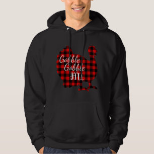 Sudadera Gobble lindo yall te vas a cazar rojo Thanksgivi