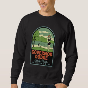 Sudadera Gobernador del Parque Estatal Dodge Wisconsin Vint
