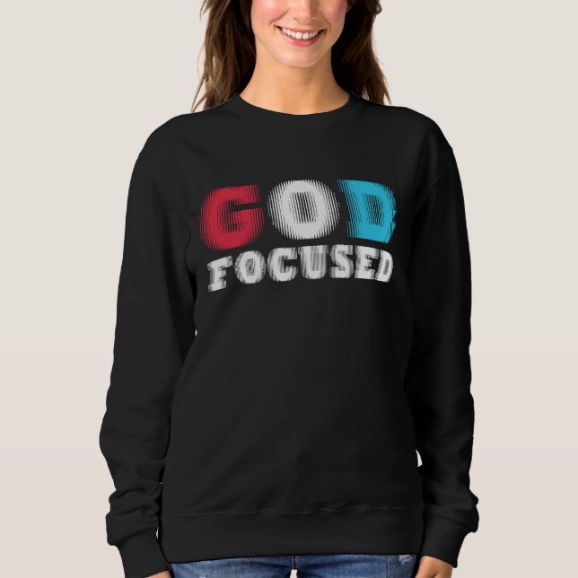 Sudadera God Focused Awesome Christian Faith Graphic Wear S (Anverso)
