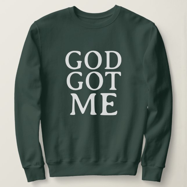 SUDADERA GOD GOT ME CUTE SIMPLE STYLISH MODERN MINIMAL  (Anverso del diseño)