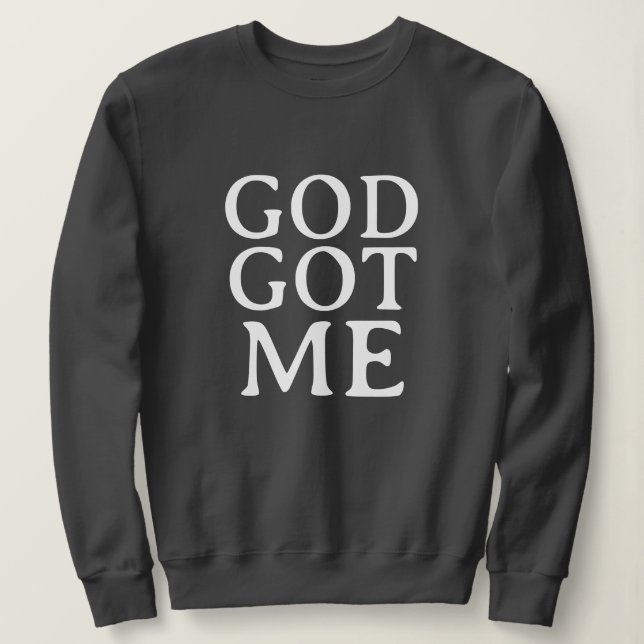 SUDADERA GOD GOT ME CUTE SIMPLE STYLISH MODERN MINIMAL  (Anverso del diseño)
