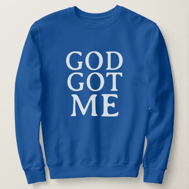 SUDADERA GOD GOT ME CUTE SIMPLE STYLISH MODERN MINIMAL  (Anverso del diseño)