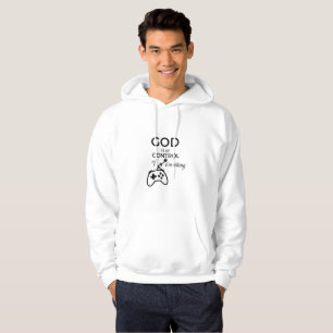 Sudadera God Is In Control Christian Hoodie - Minimalist Bi