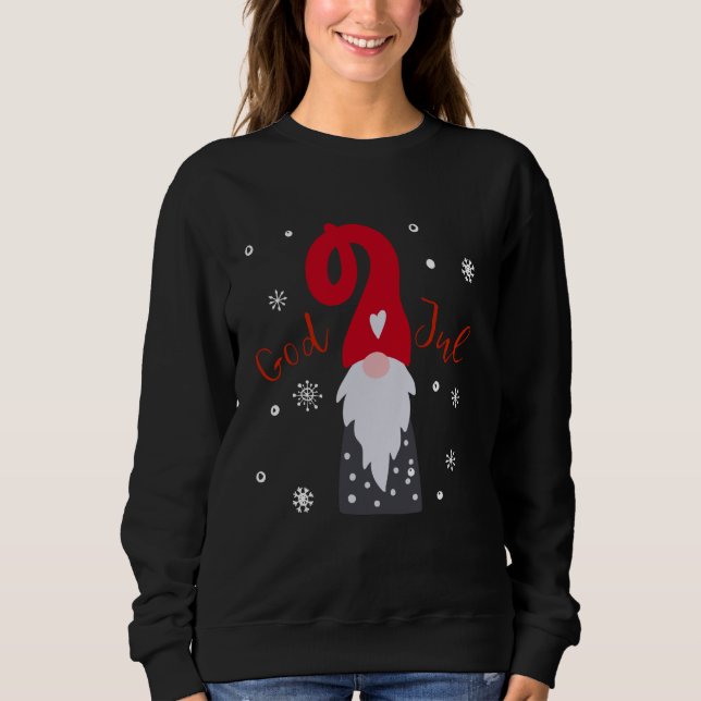 Sudadera God Jul Gnome Tomte Tee Lefse Xmas Gift Santa Chri (Anverso)