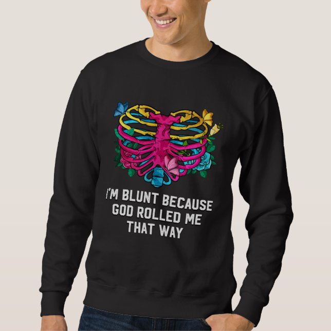 Sudadera God Rolled Me That Way Pansexual LGBTQ Pan Pride (Anverso)