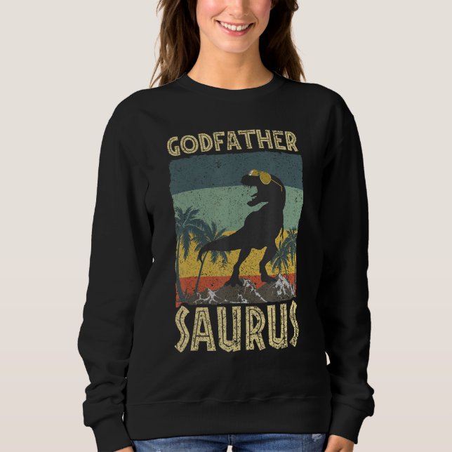 Sudadera Godfather Saurus Dinosaur Rex Family Matching (Anverso)