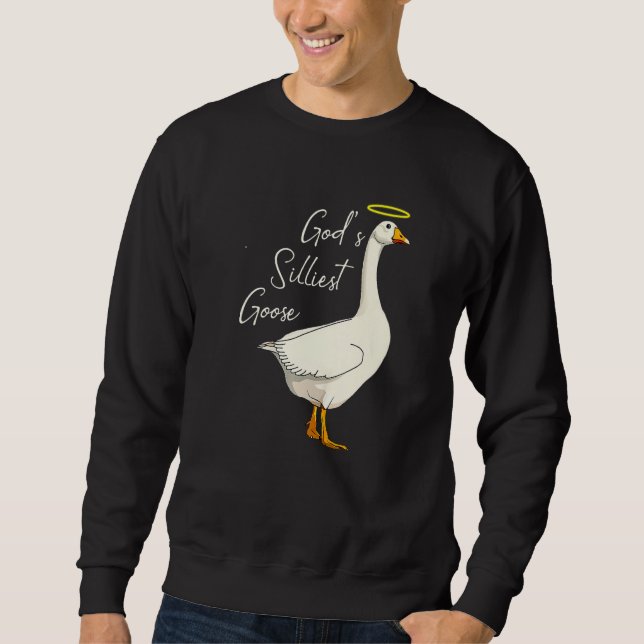 Sudadera God's Silliest Goose Funny Duck Lovers Premium (Anverso)