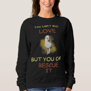 Sudadera Goffin Cockatoo no puedes comprar amor pero puedes