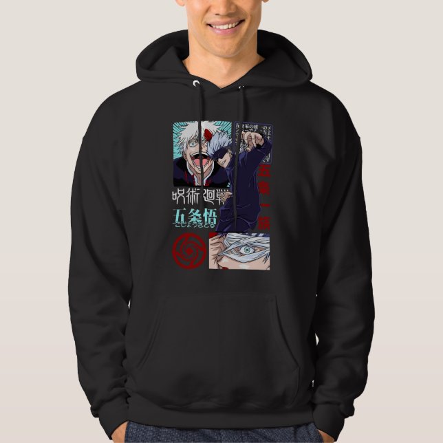 Sudadera Gojo Satoru – El Hechicero Más Fuerte (Anverso)