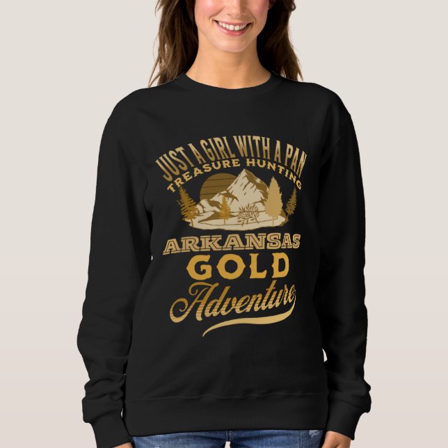 Sudadera Gold Panning   USA Nugget Love Arkansas Outdoors (Anverso)